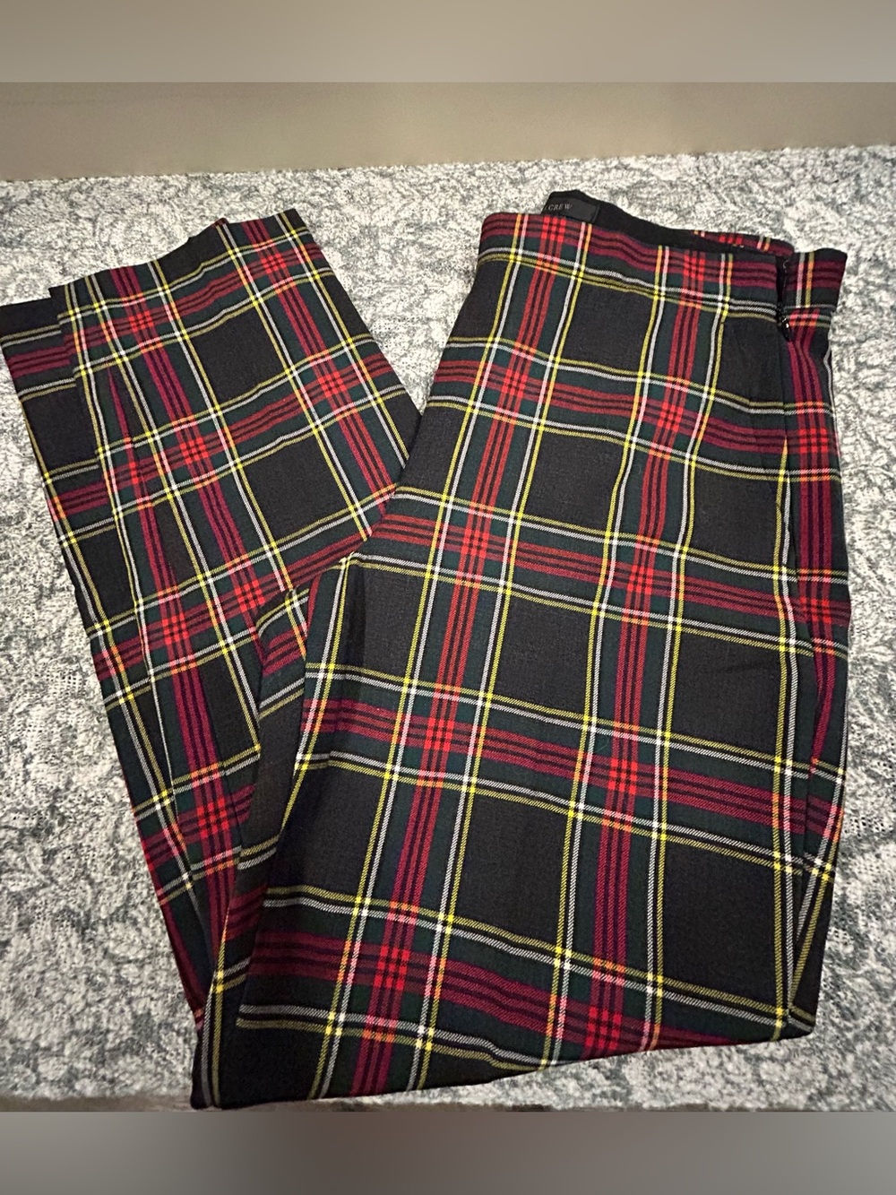 J. Crew Black Plaid Dress Pants